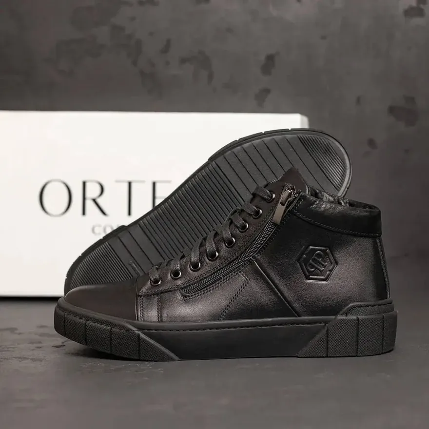 Чоловічі шкіряні зимові кросівки Philipp Plein
